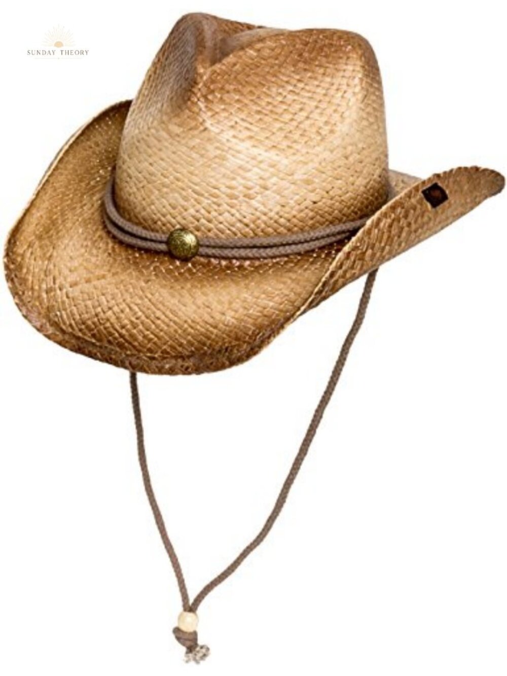 Straw Cowboy Hat Unisex Western Sun Protection Rodeo Beach Festival